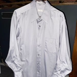 Geoffrey Beene Grey Dress Shirt 17-17 1/2” Neck